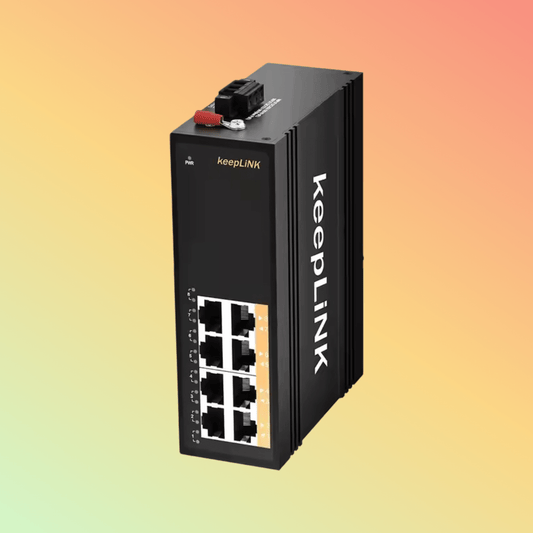 8 PoE POE+ 120W 240W Ethernet Switch Layer 2 Unmanaged - 30 to 75 Degree C Operate Temp for Harsh Environment - NEOTECH