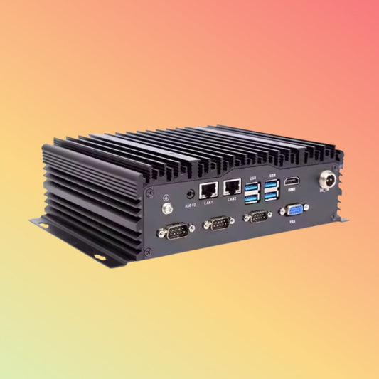 Embedded Fanless Industrial Box Pc Computer I3 I5 I7 for Cnc 6usb Industrial Pc 4 Ethernet Embedded Computer