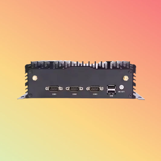 Embedded Fanless Industrial Box Pc Computer I3 I5 I7 for Cnc 6usb Industrial Pc 4 Ethernet Embedded Computer