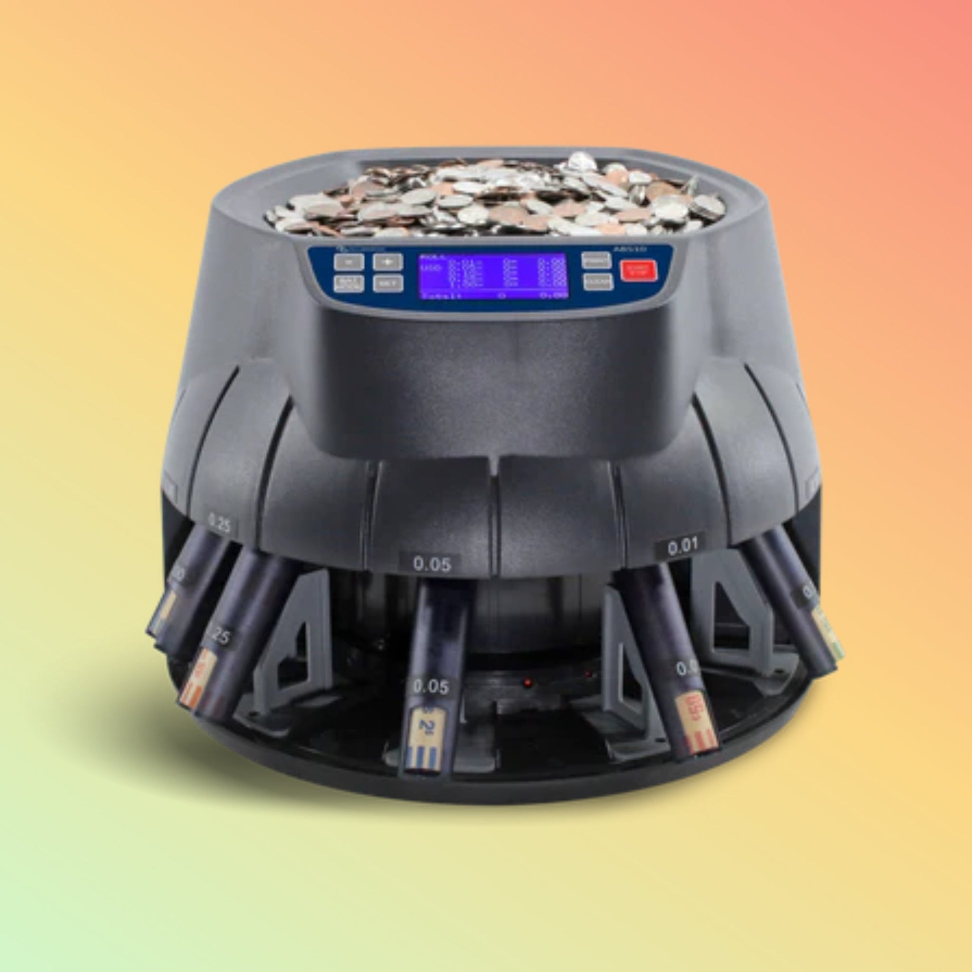 AccuBANKER AB510 Sort & Wrap Coin Counter - NEOTECH