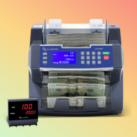 AccuBANKER AB5800 Bank Grade Bill Counter with Batch Value - NEOTECH
