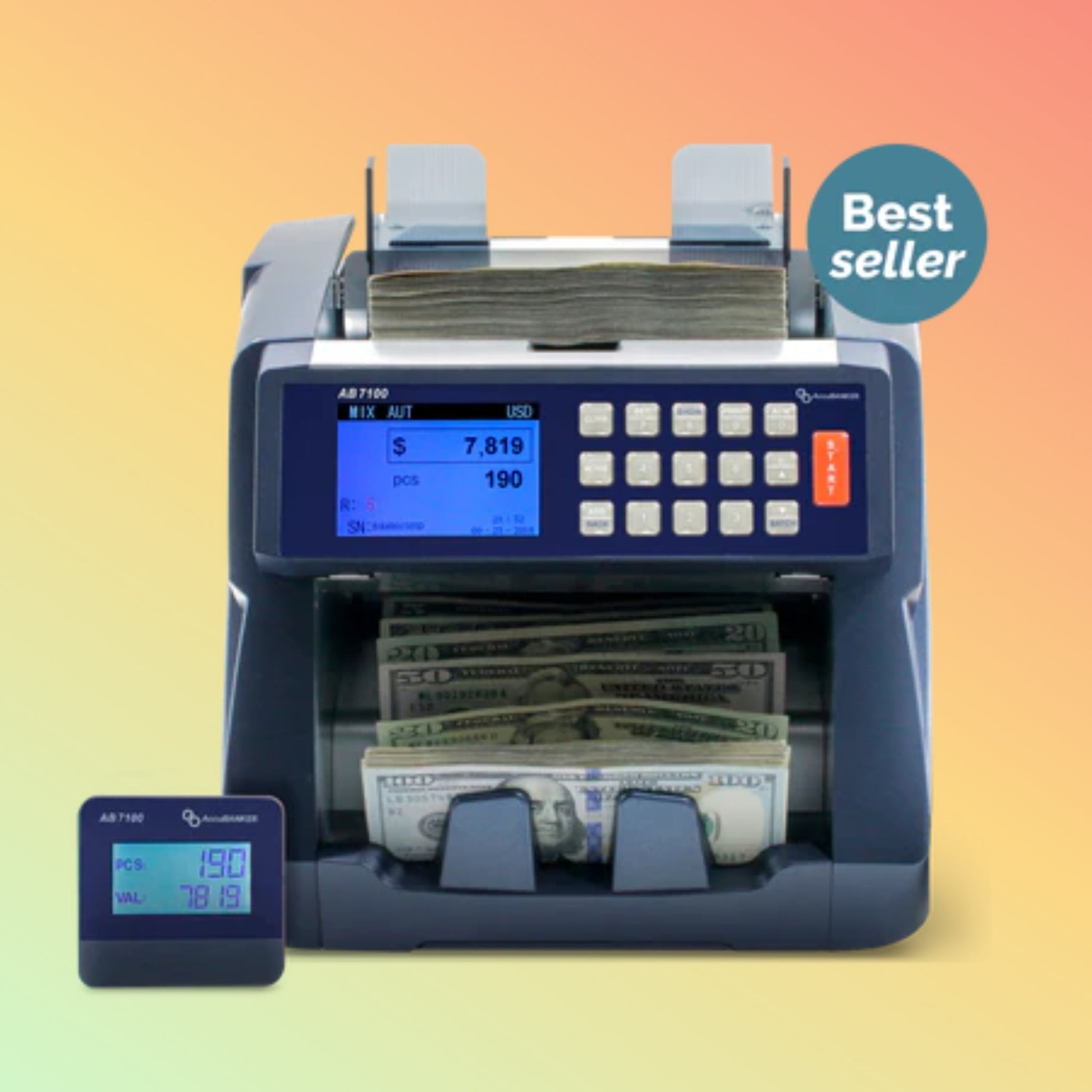 AccuBANKER AB7100 Enterprise Mixed Bill Value Counter - NEOTECH