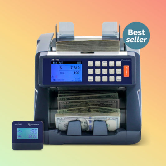 AccuBANKER AB7100 Enterprise Mixed Bill Value Counter - NEOTECH