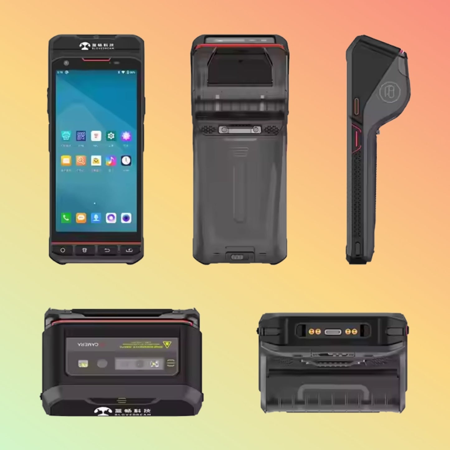 Android 10 5.5" PDA, 2D Barcode, RFID NFC, POS Printer, 16GB 4G - NEOTECH