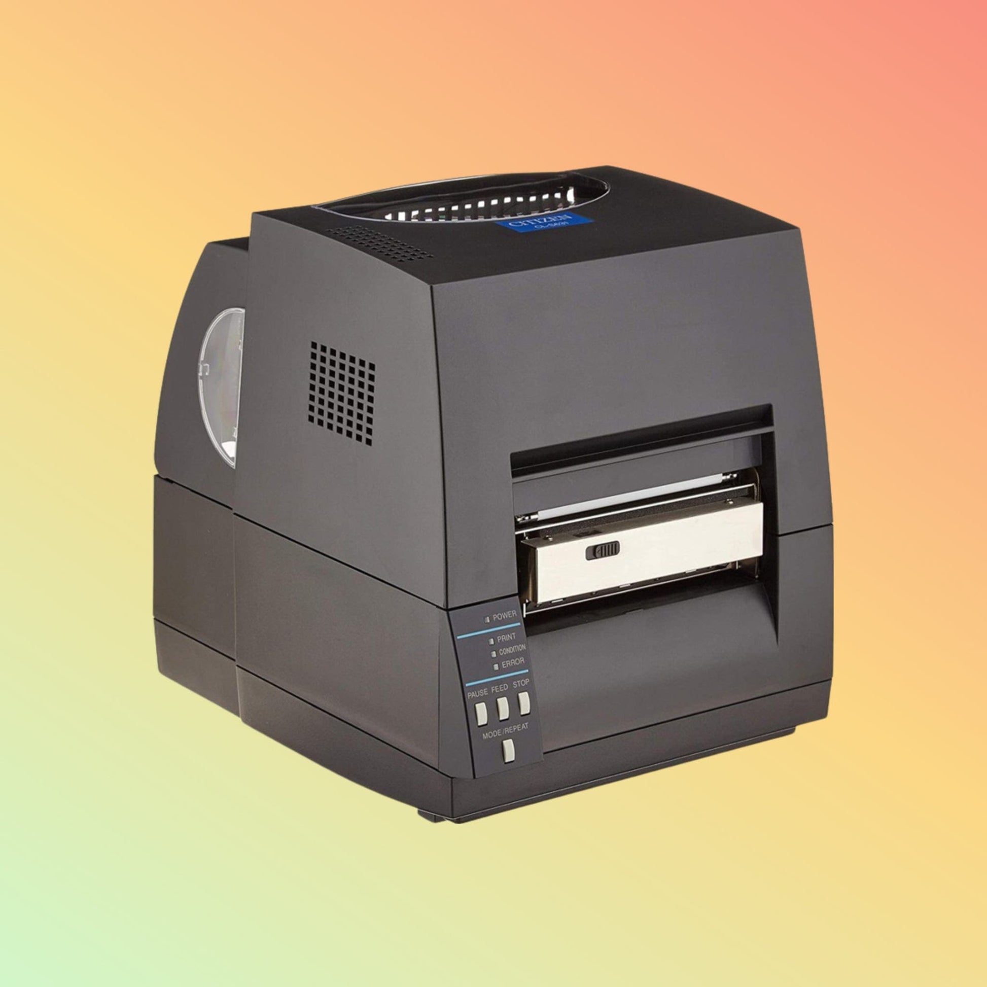 "Citizen CL-S621 printing high-quality barcodes and labels."