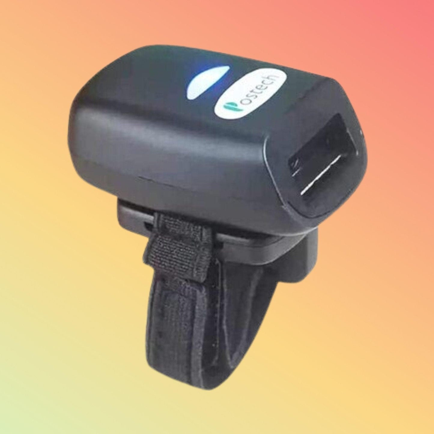 Postech BT Wireless Barcode Scanner front view with Bluetooth capability and ergonomic design