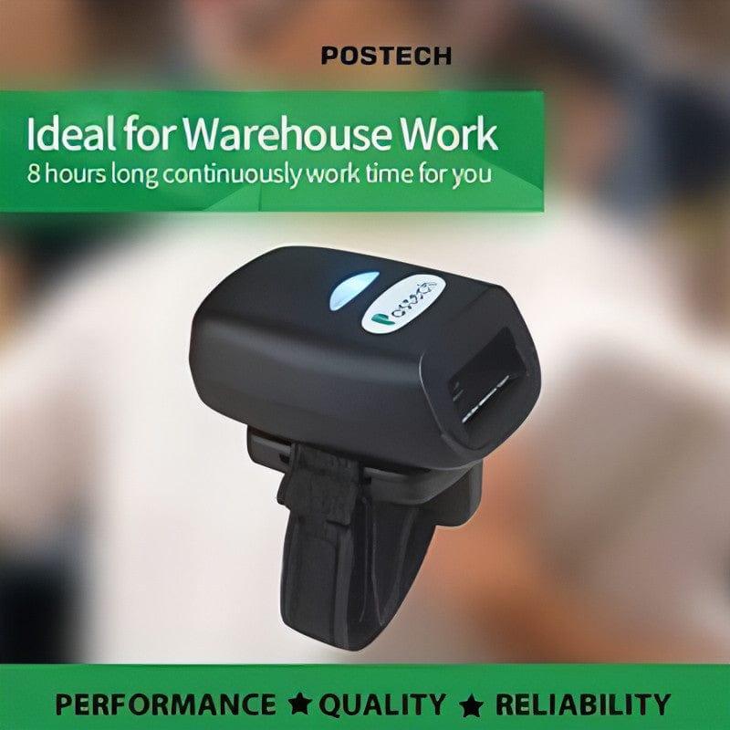 Postech BT Wireless Barcode Scanner charging via USB cable for extended battery life