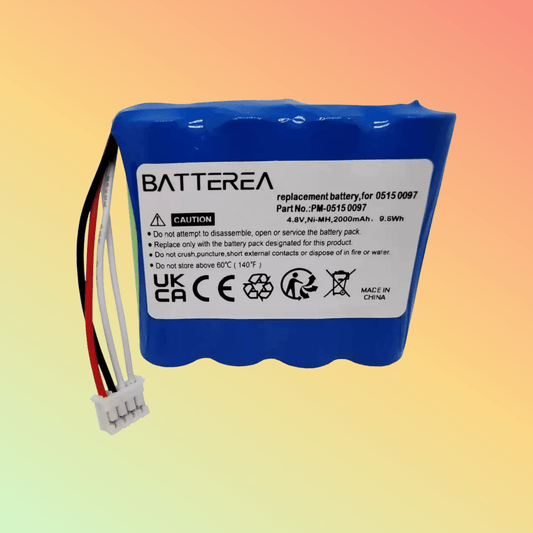 Batterea 4.8V 2000mAh Gas analyzer replacment battery for Testo 350 Control 454 control, replaces 0515 0097, Ni - MH battery - NEOTECH