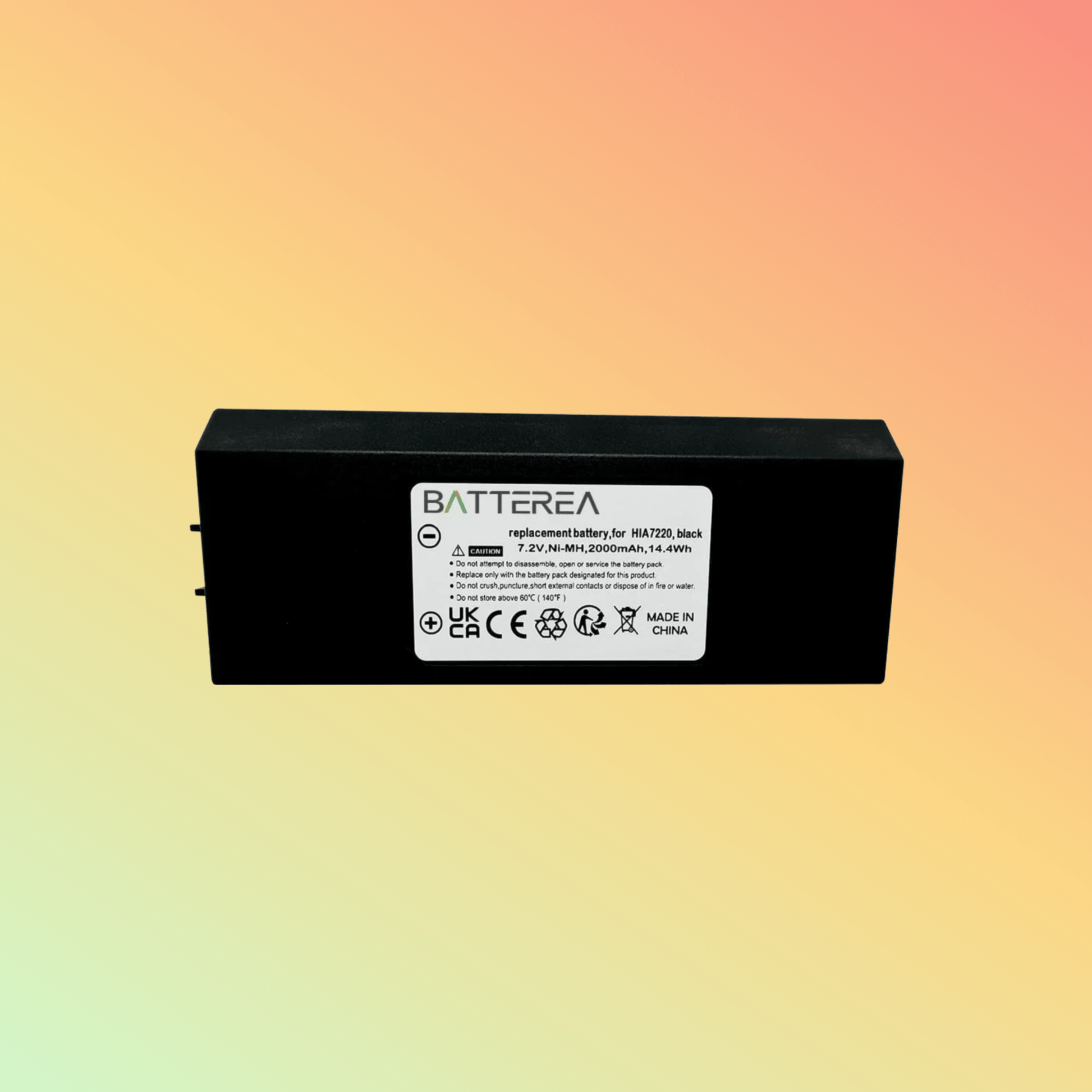 Batterea battery for HIAB AMH0627, AX - HI6692, XS Drive, XS Drive H3786692, XS Drive H3796692, replaces HIA7220, black, Ni - MH,7.2V 2000mAh - NEOTECH