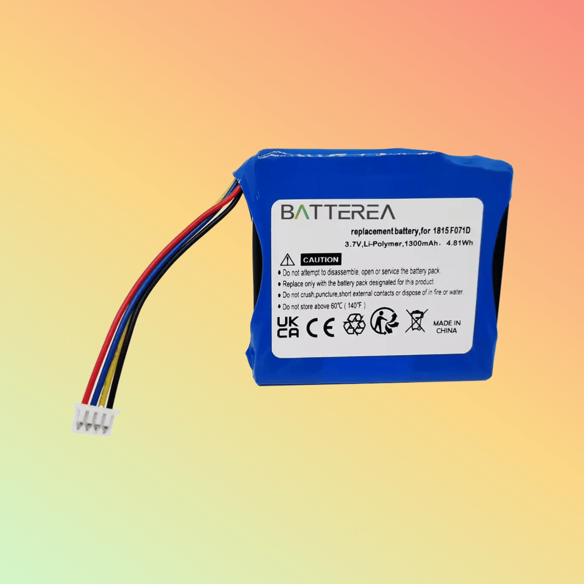 Batterea battery for Texas Instruments TI - Nspire CX, replaces 1815 F071D,Li - ion, 3.7V, 1300mAh - NEOTECH