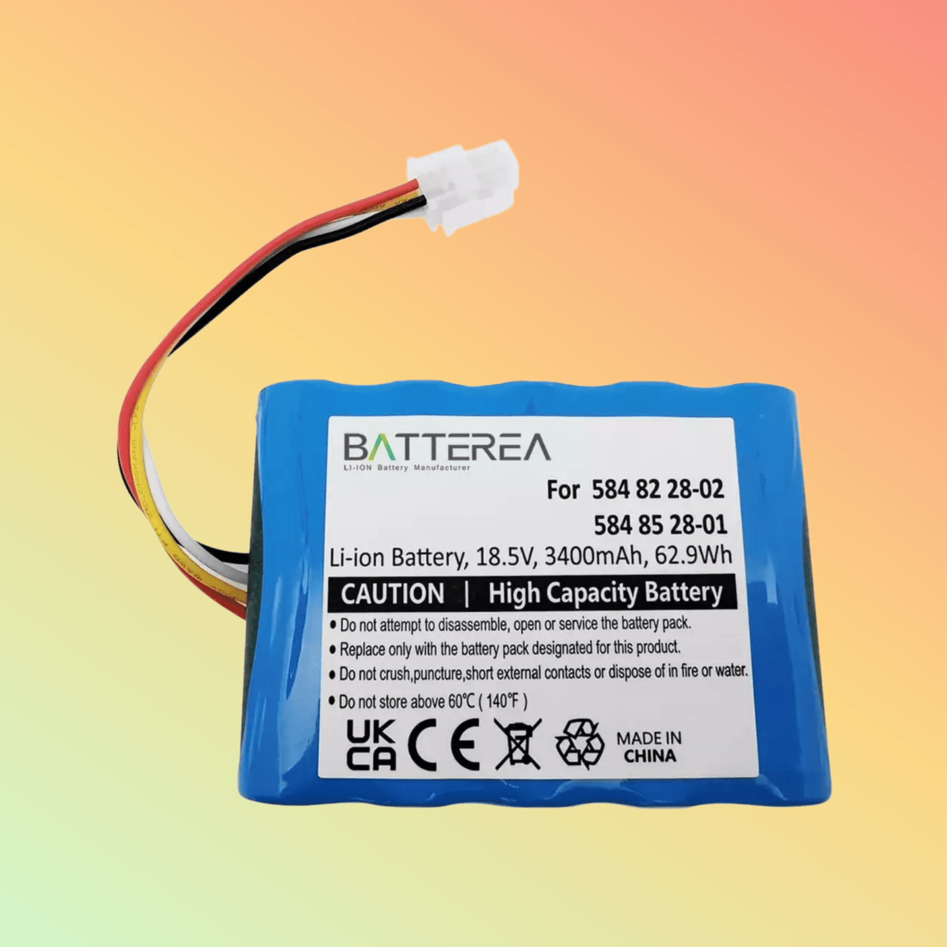 Batterea Battery Replacement for Husqvarna 584 85 28 - 01, 584 82 28 - 02, 584 82 28 - 01 ,3400mAh 18.5V Li - ion - NEOTECH