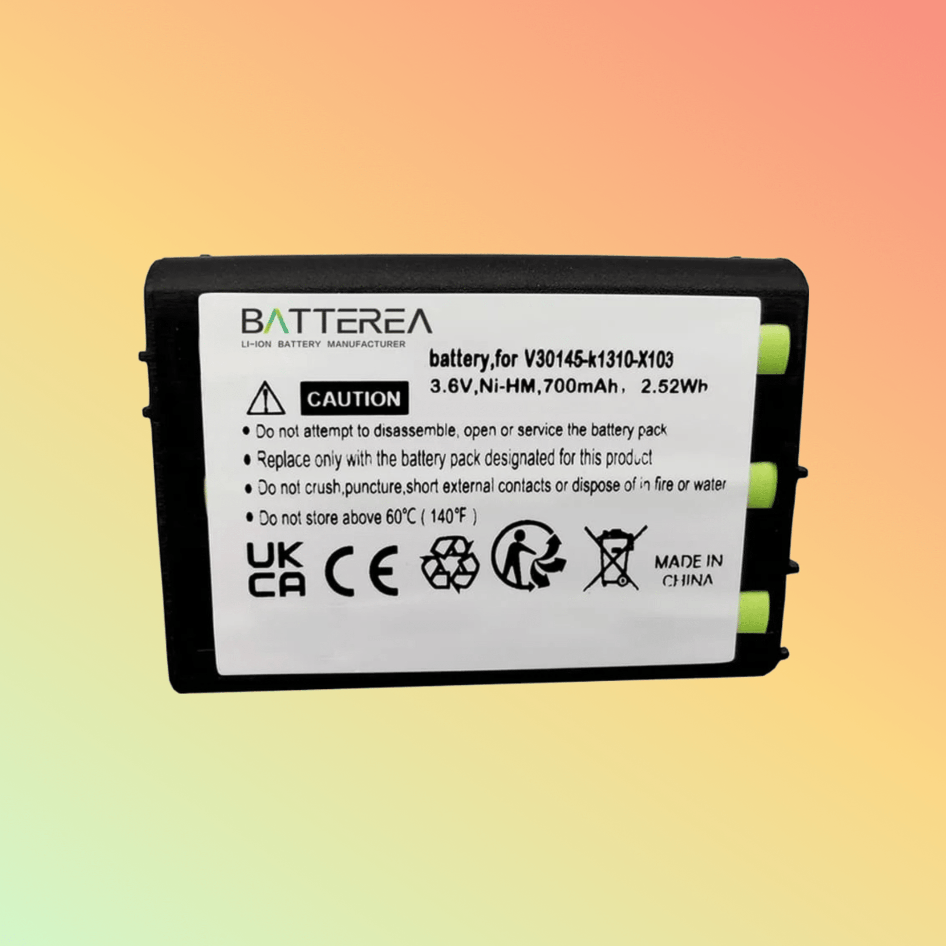 Batterea battery replacement for Siemans C25 replaces SIEMENS V30145 - k1310 - X103 Ni - MH 700mAh 3.6V - NEOTECH