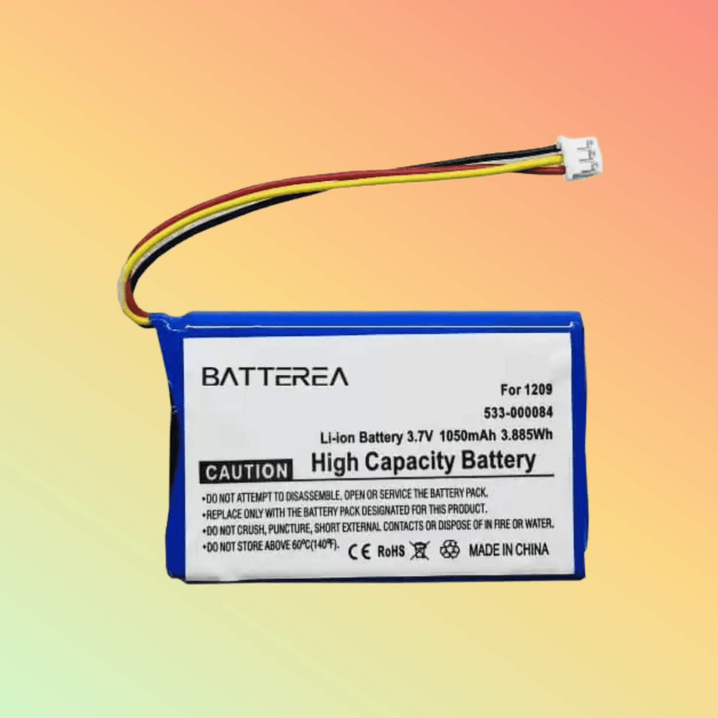 Batterea replacement battery for Logitech Harmony replaces 1209 533 - 000084 Li - ion 3.7V 1050mAh - NEOTECH