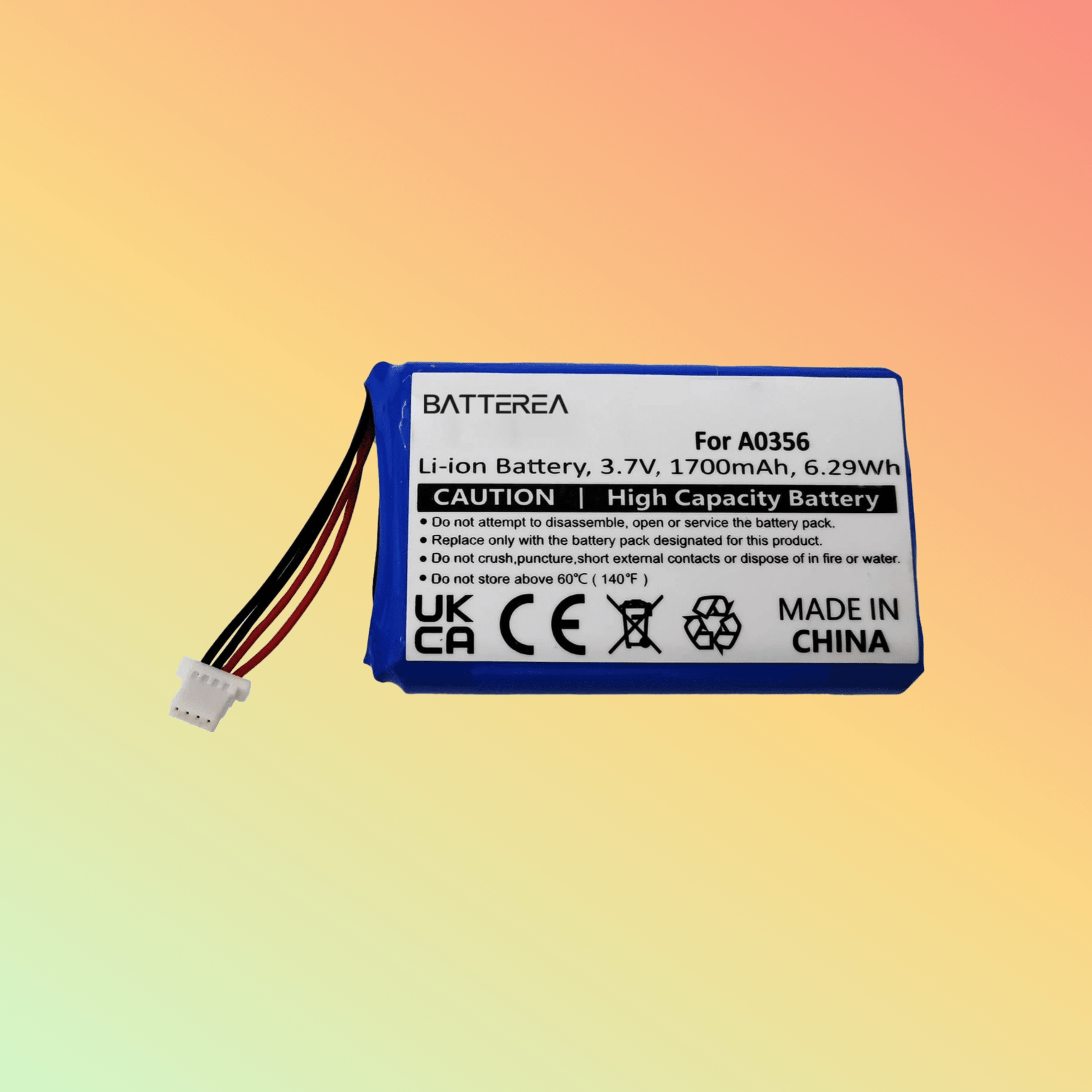 Batterea replacement battery for Nevo S70 replaces A0356 Li - ion 3.7V 1700mAh - NEOTECH