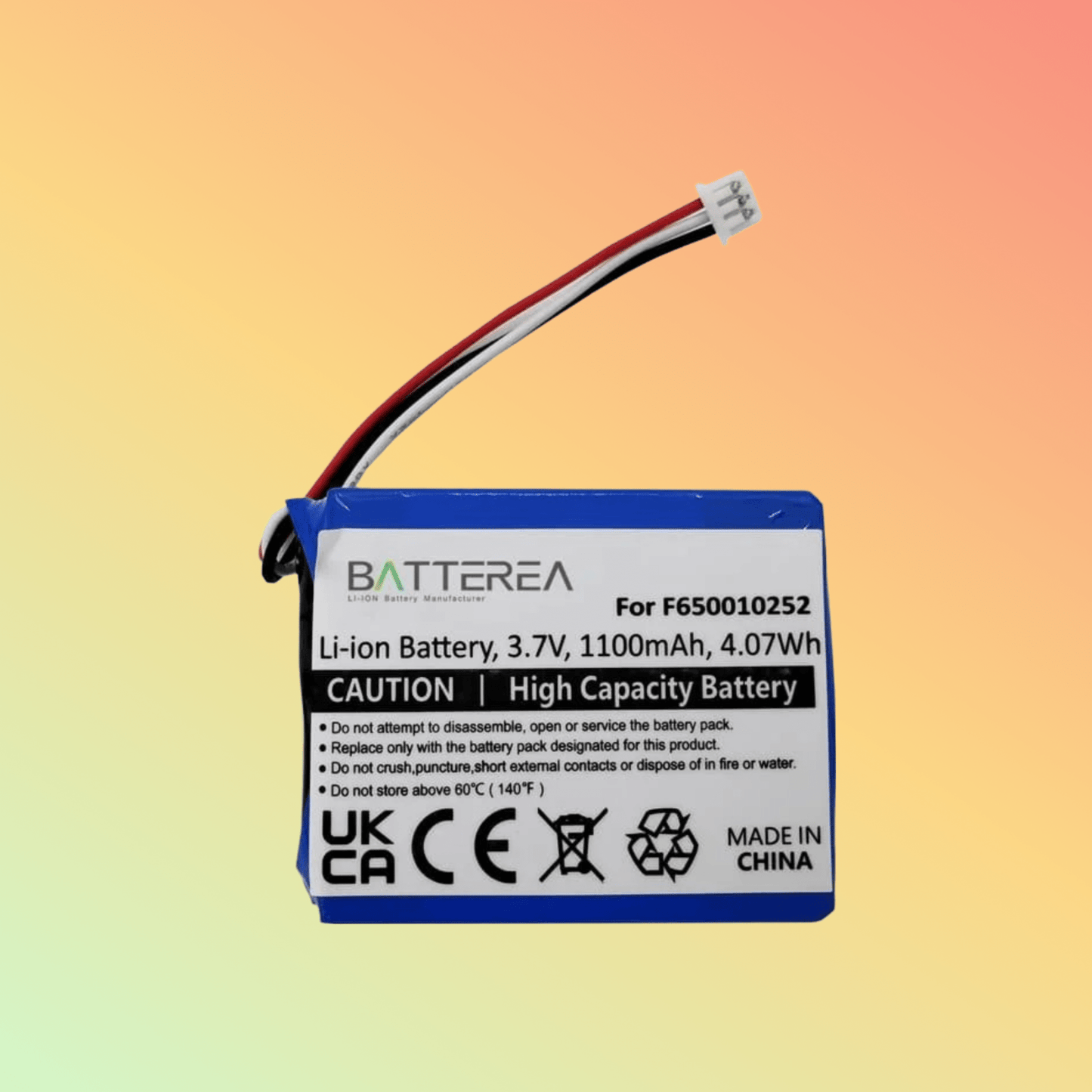 Batterea Replacement battery for TomTom One, One Europe, replaces F650010252, Li - Ion, 1100mAh 3.7V - NEOTECH