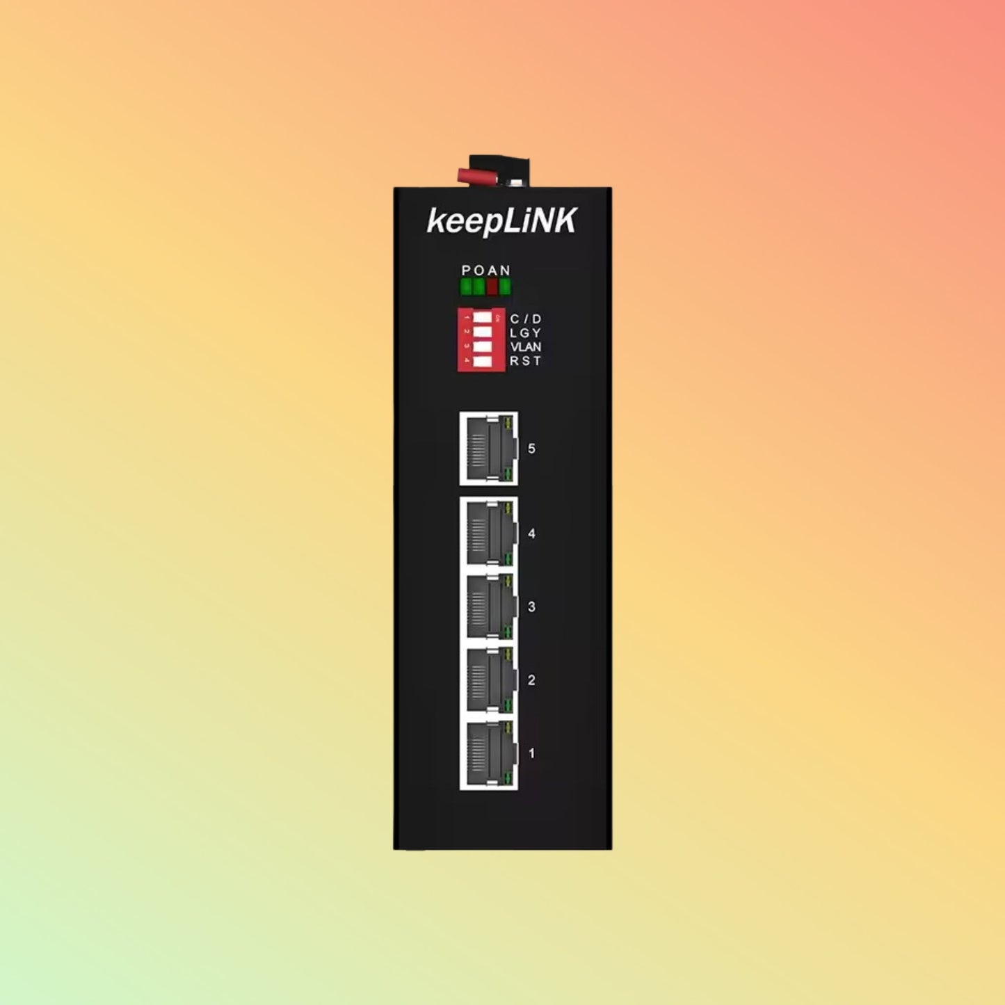 China Manufacturer 5 RJ45 Port Unmanaged Industrial Switch (PoE Optional) - NEOTECH