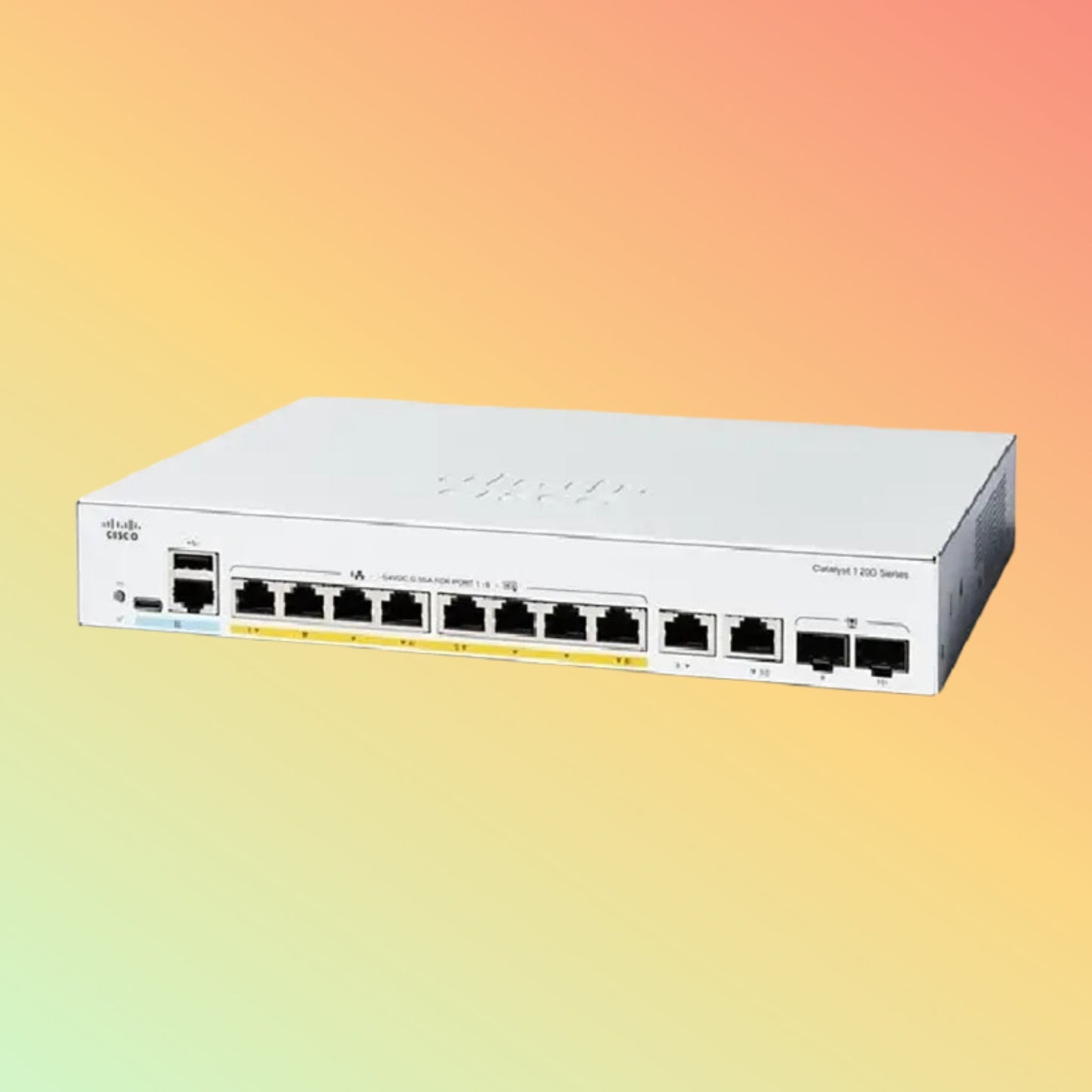 Cisco C1200 Smart Switch – 20Gbps, 14.88Mpps, 67W PoE, 8 RJ45, 2 Combo - NEOTECH