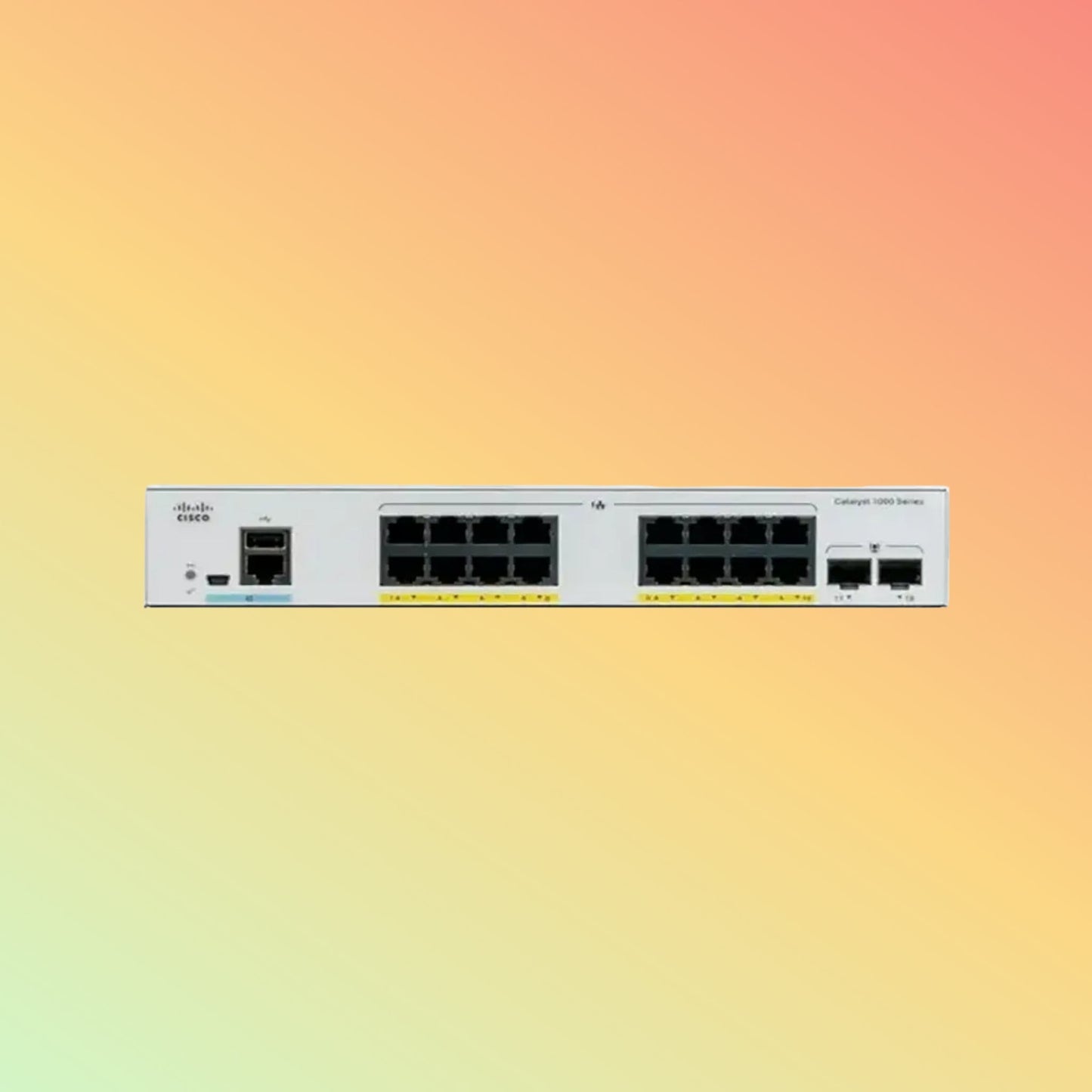 CISCO Catalyst C1000 – 36Gbps, 16xPoE+ RJ45, 4xSFP, 240W PoE - NEOTECH