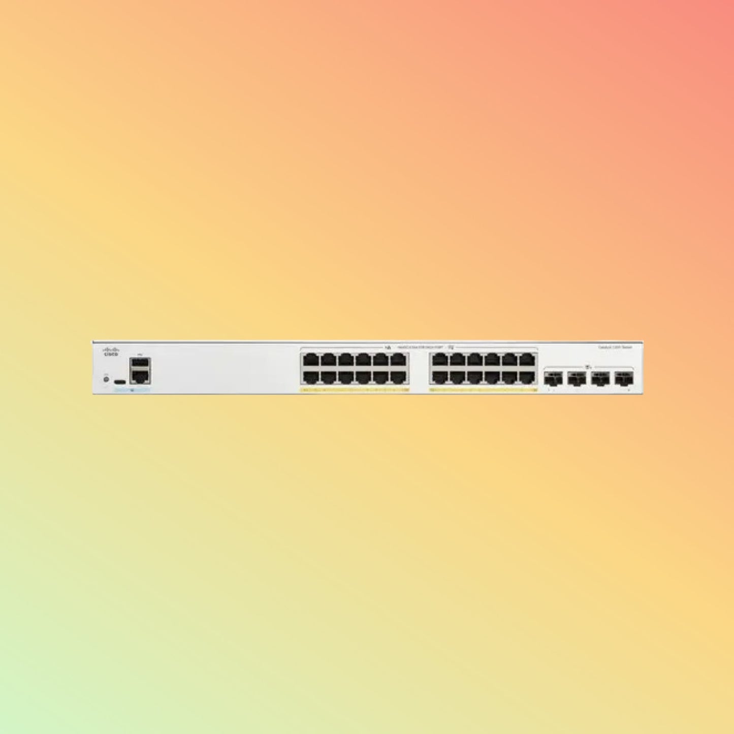 CISCO Catalyst C1200 – 128Gbps, 24xRJ45, 4xSFP, 195W PoE - NEOTECH