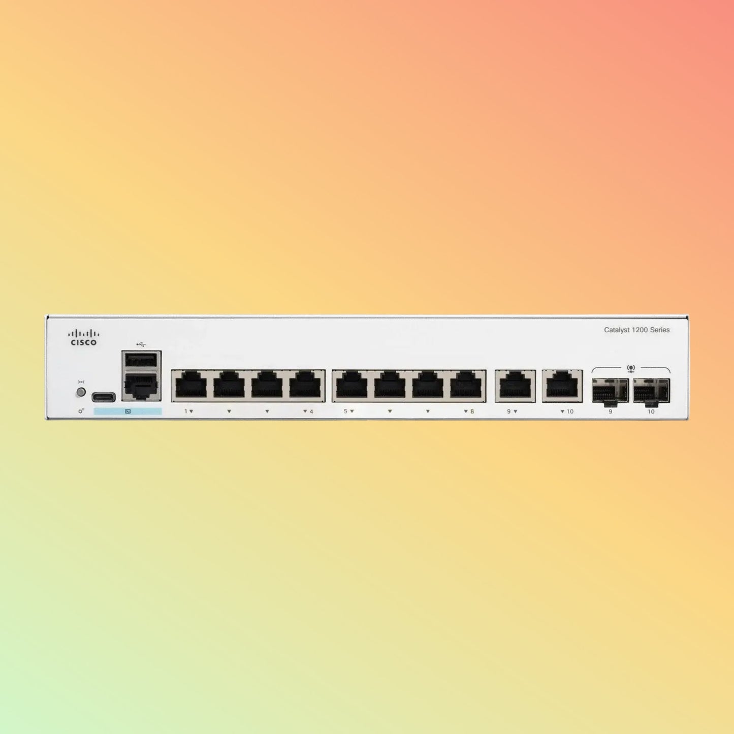 Cisco Catalyst C1200 – 16Gbps, 11.90Mpps, 8 RJ45, 2 Combo Ports - NEOTECH