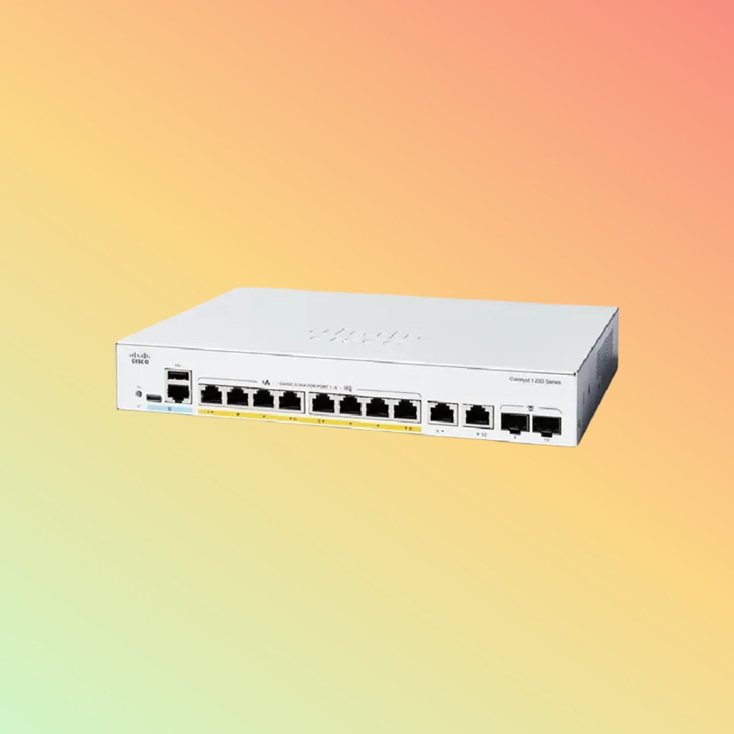 CISCO Catalyst C1200 – 20Gbps, 8xRJ45, 2xCombo, 120W PoE - NEOTECH