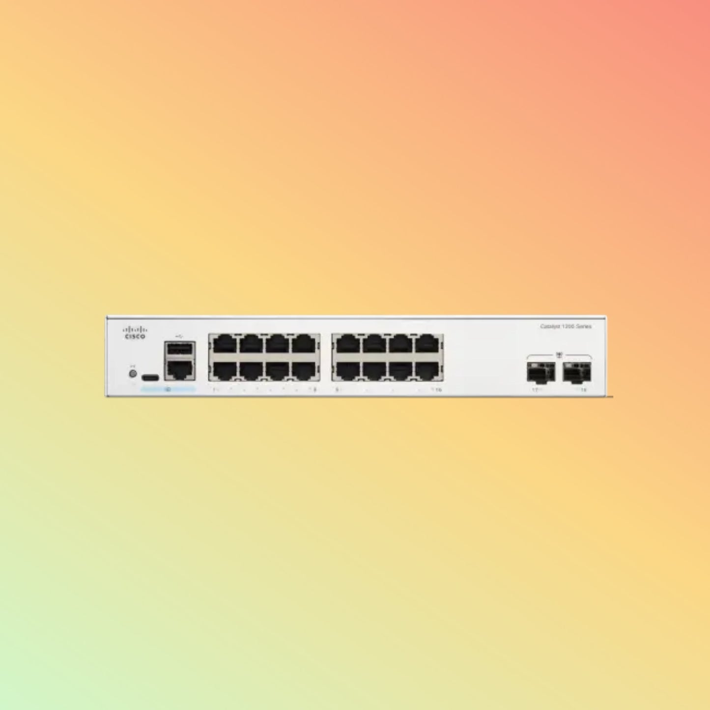 Cisco Catalyst C1200 – 36Gbps, 26.78Mpps, 16 RJ45, 2 SFP Ports - NEOTECH