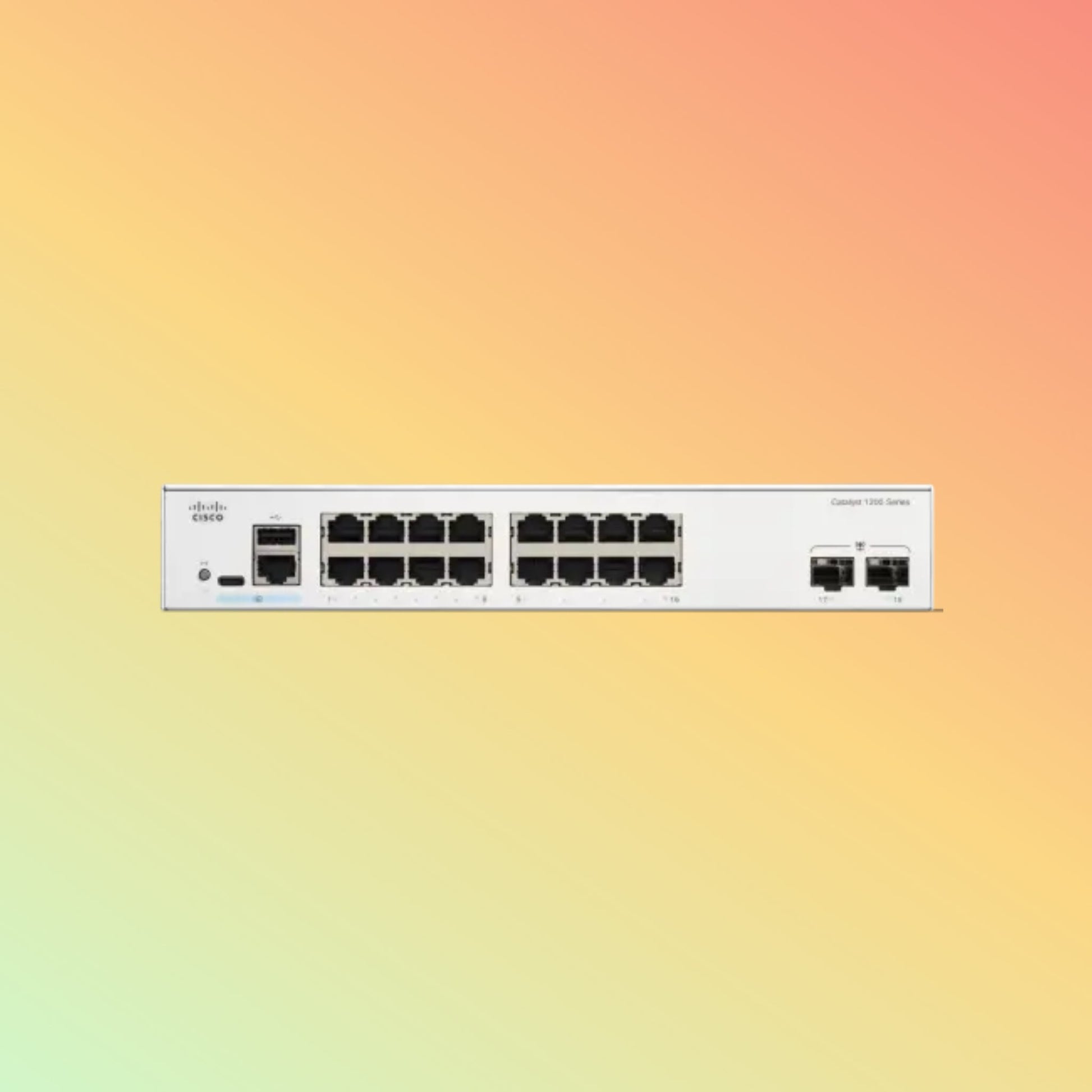 Cisco Catalyst C1200 – 36Gbps, 26.78Mpps, 16 RJ45, 2 SFP Ports - NEOTECH