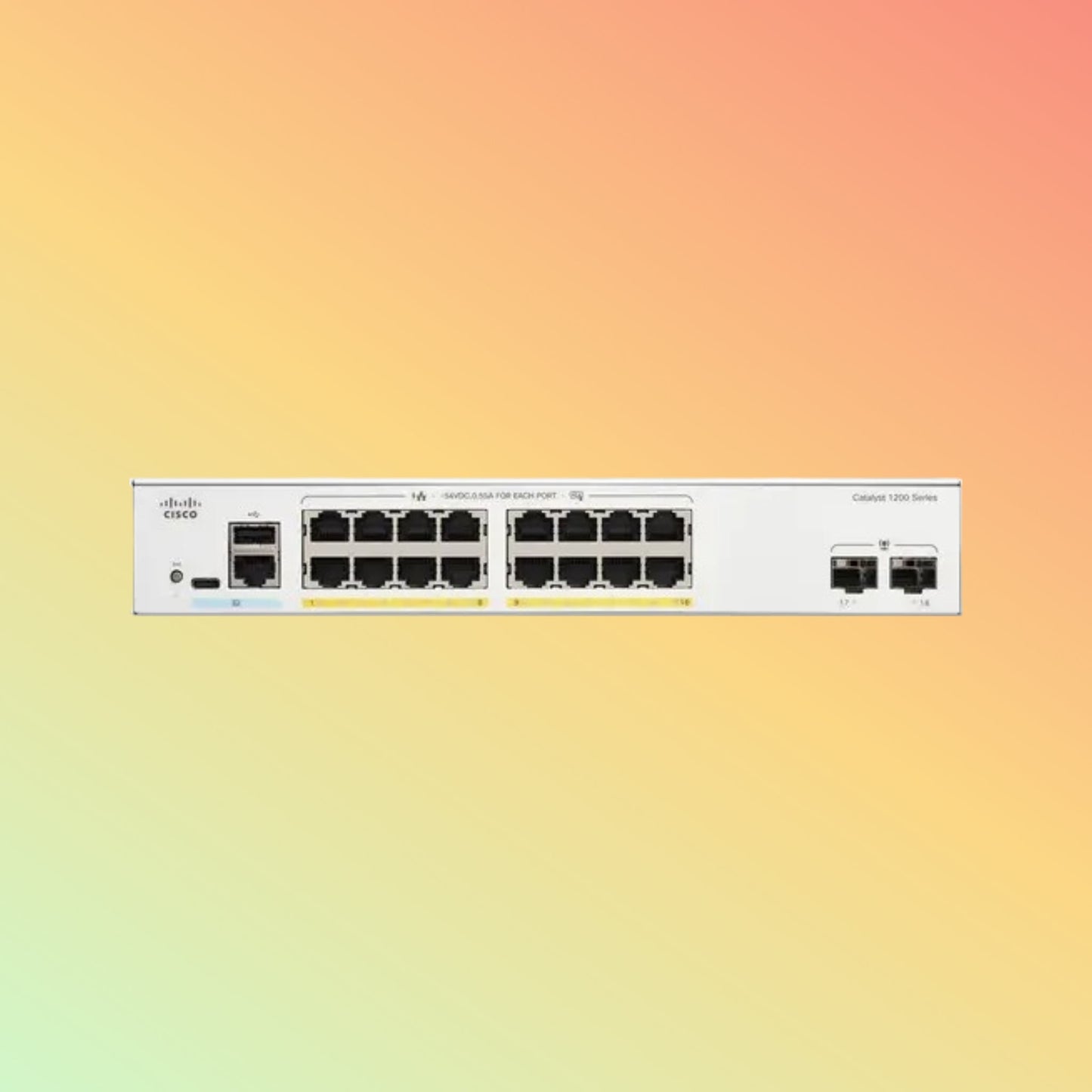 CISCO Catalyst C1200 – 56Gbps, 24xRJ45, 4xSFP, 195W PoE - NEOTECH