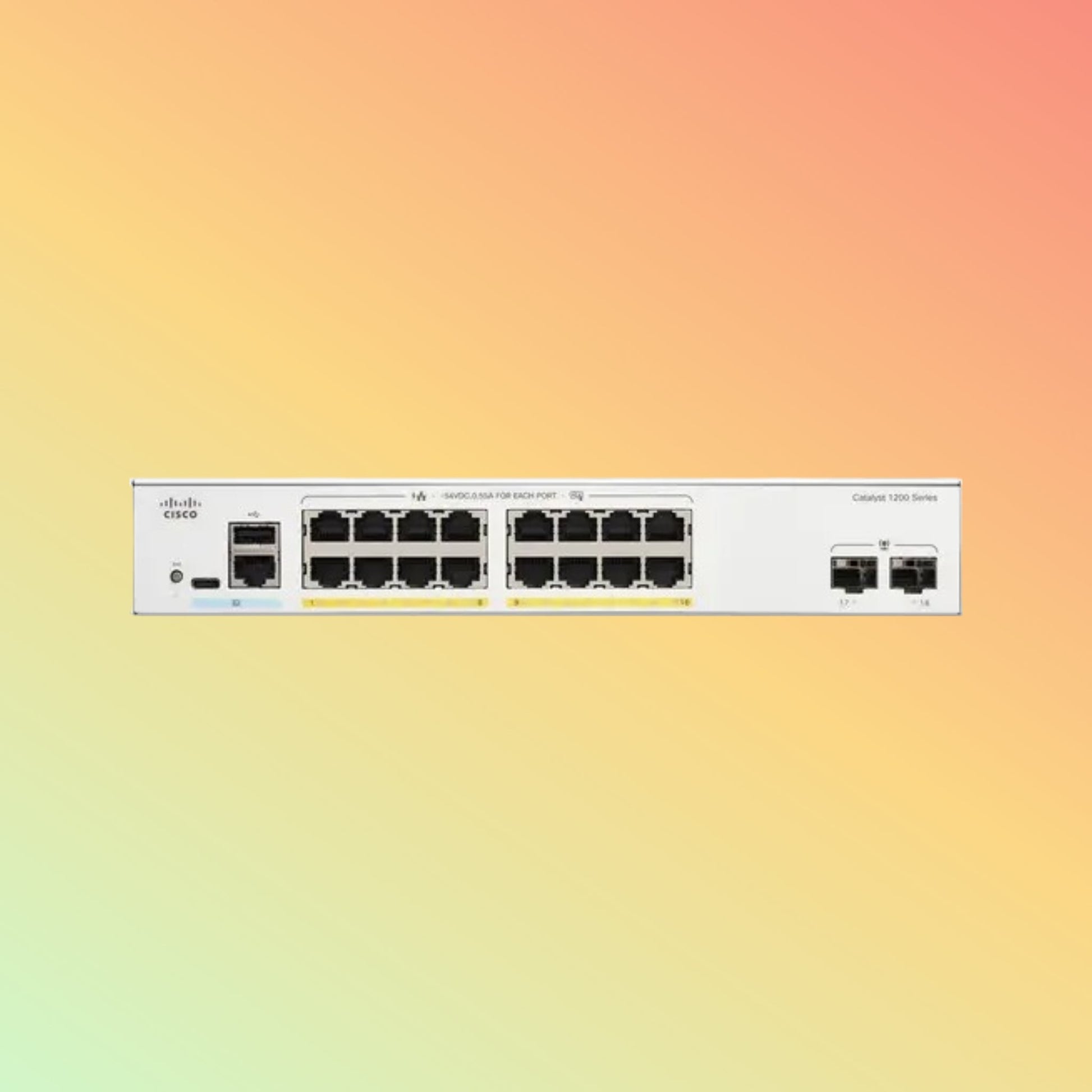 CISCO Catalyst C1200 – 56Gbps, 24xRJ45, 4xSFP, 195W PoE - NEOTECH
