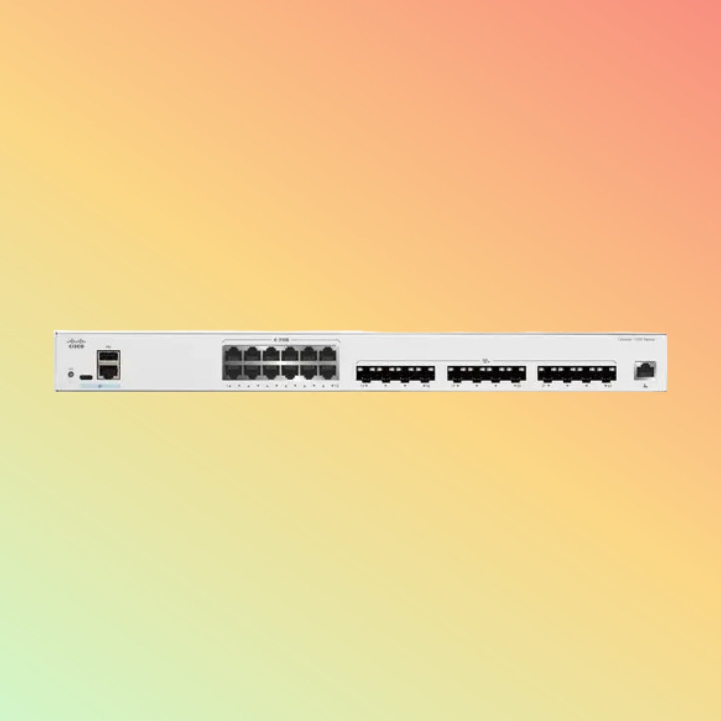 Cisco Catalyst C1300 – 480Gbps, 357.14Mpps, 12 RJ45, 12 SFP+ Ports - NEOTECH