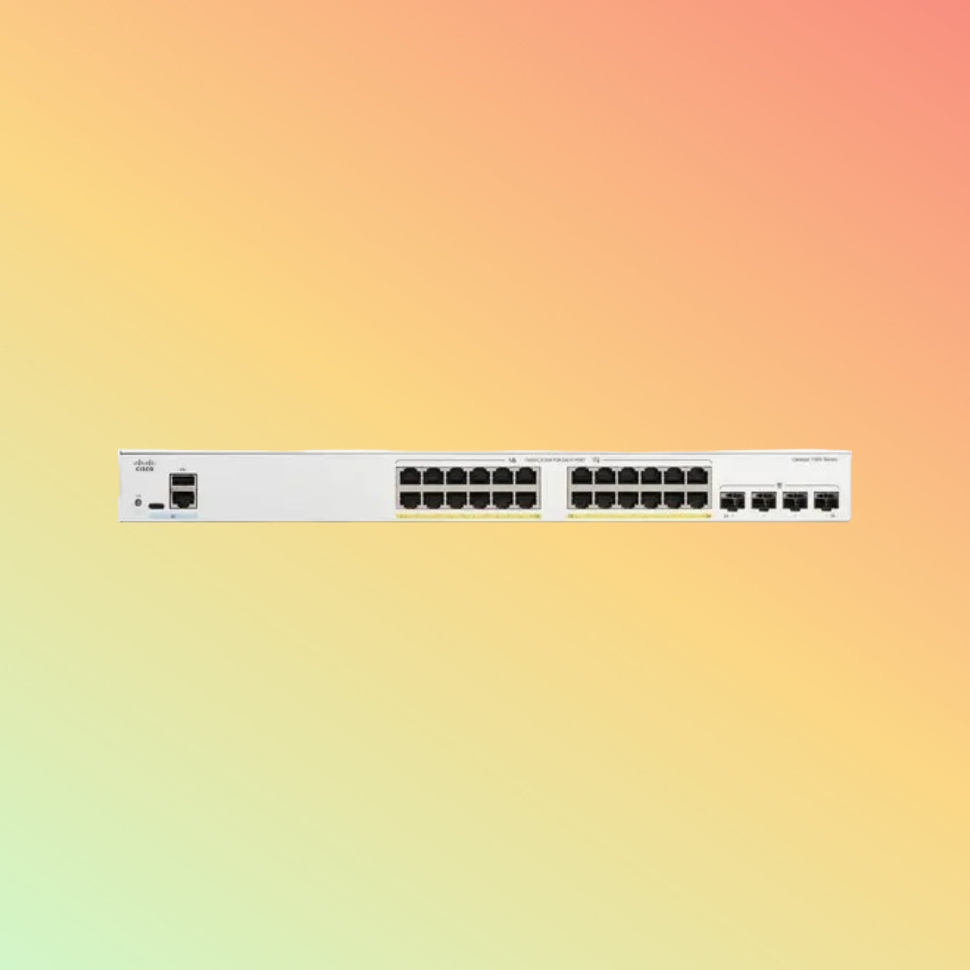 CISCO Catalyst C1300 – 56Gbps, 24xRJ45, 4xSFP, 195W PoE - NEOTECH