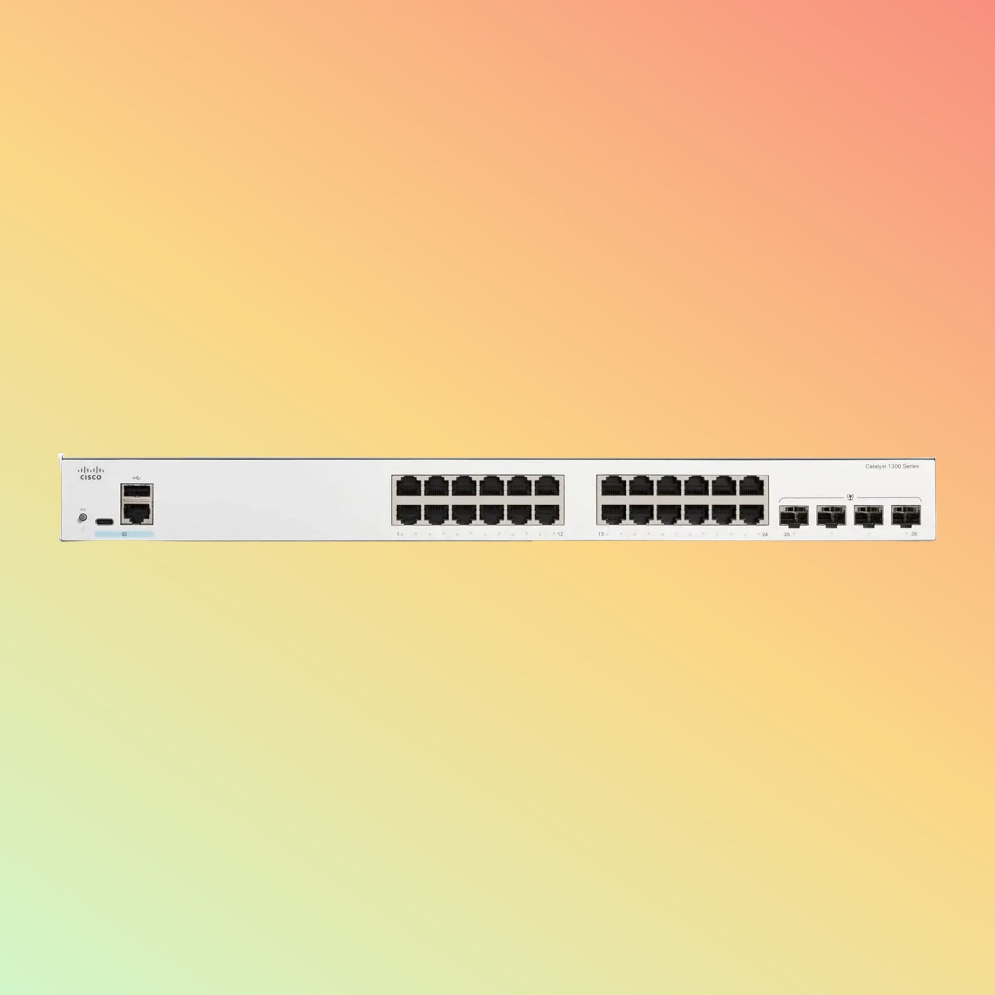 CISCO Catalyst C1300 – 56Gbps, 24xRJ45, 4xSFP, Manageable - NEOTECH
