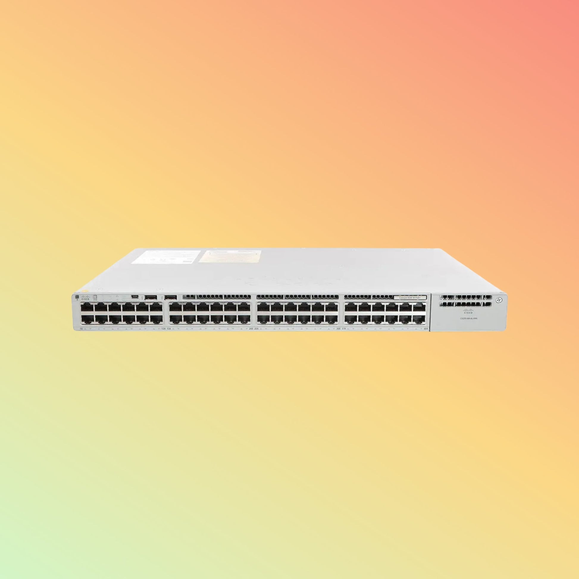 CISCO Catalyst C9200 – 176Gbps, 48xPoE+ RJ45, 370W PoE - NEOTECH