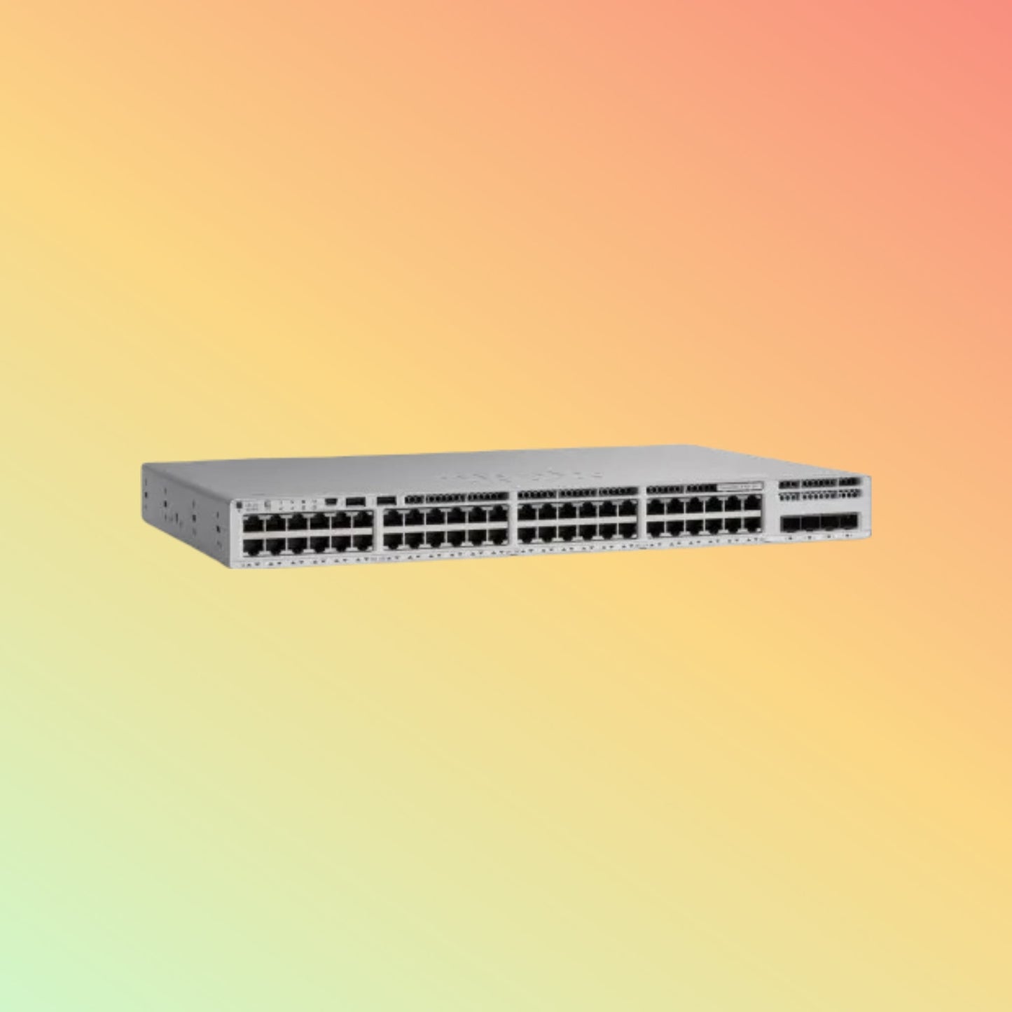 CISCO Catalyst C9200L - 48P - 4G - E Switch - 104 Gbps Switching Capacity, Throughput up to 154.76 Mpps, 48 x RJ45, With Network Essentials - NEOTECH