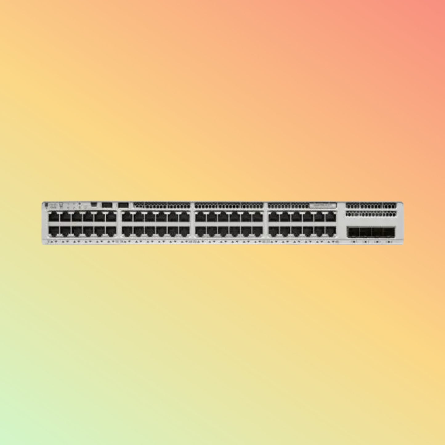 CISCO Catalyst C9200L Switch - 176 Gbps Switching Capacity, Throughput up to 261.9 Mpps, 48 x RJ45, with Network Advantage - NEOTECH