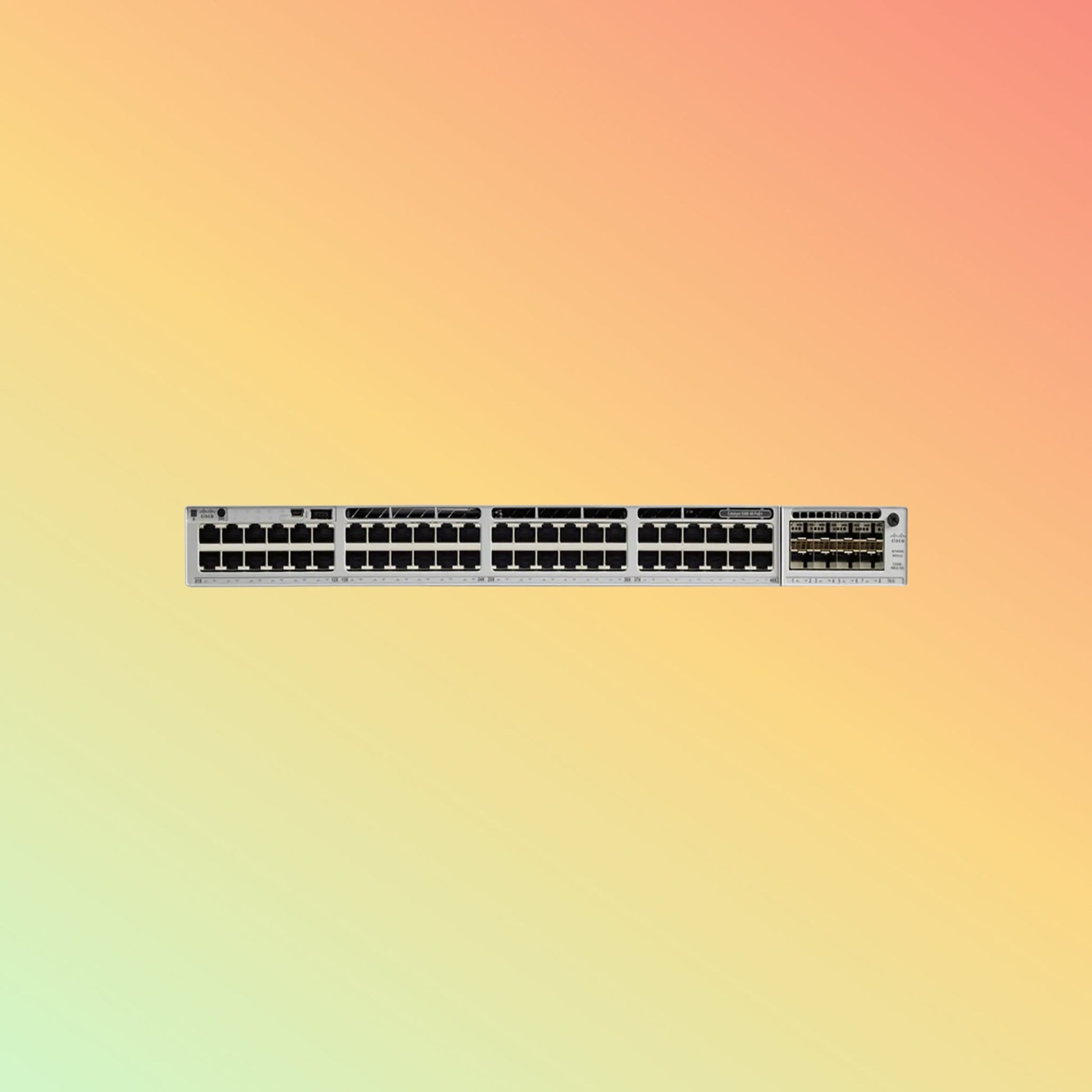 Cisco Catalyst C9300 – 256Gbps, 190.48Mpps, 437W PoE, 48 PoE+ RJ45 Ports - NEOTECH