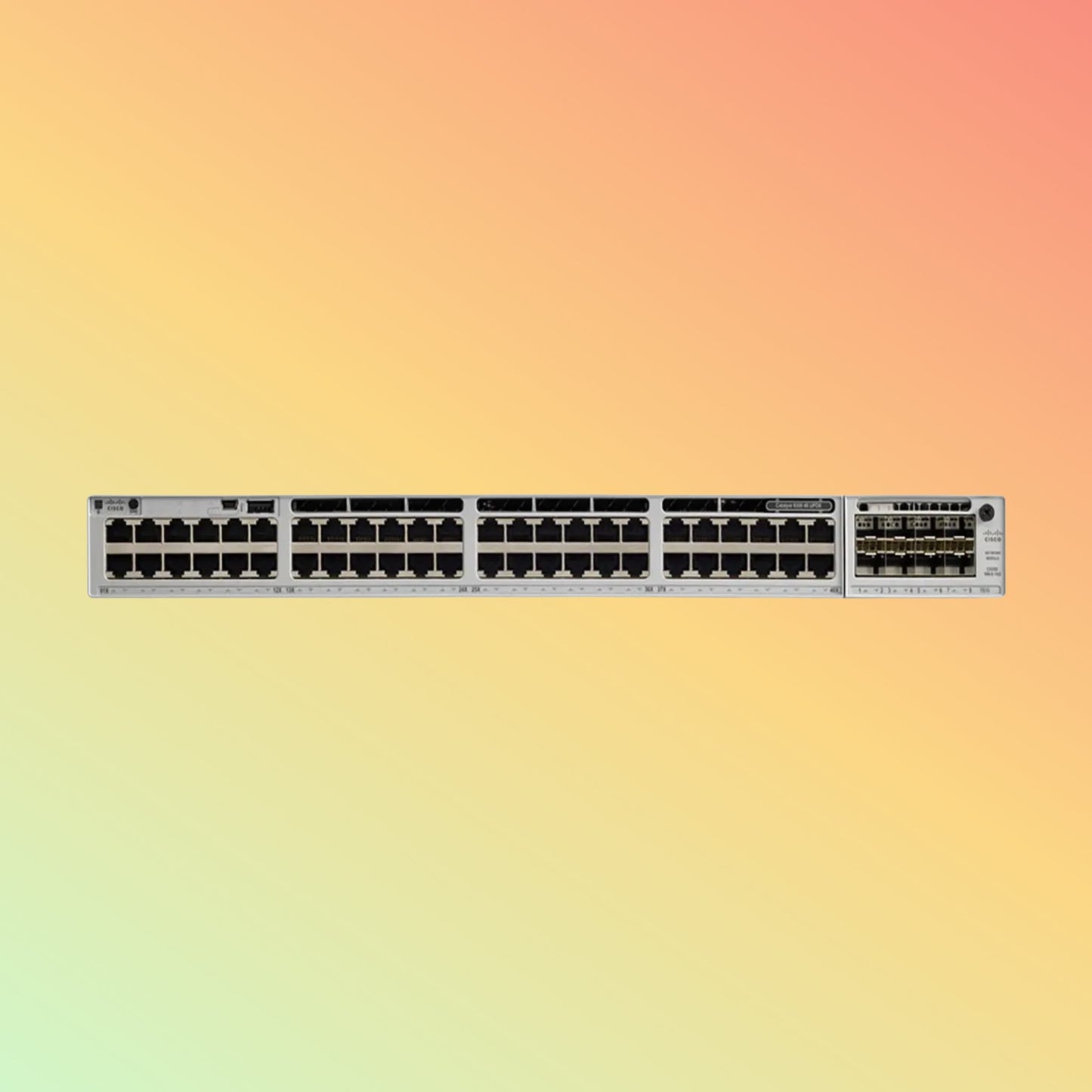 Cisco Catalyst C9300 – 256Gbps, 190.48Mpps, 822W PoE, 48 RJ45 Ports - NEOTECH