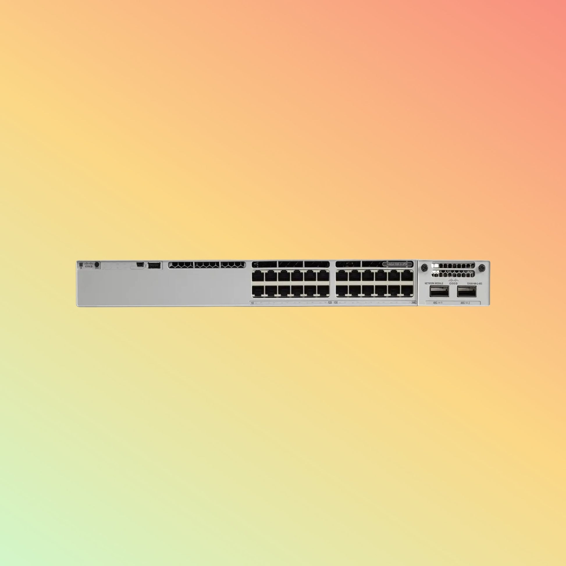 Cisco Catalyst C9300 – 640Gbps, 476.19Mpps, 560W PoE, 24 UPOE RJ45 - NEOTECH