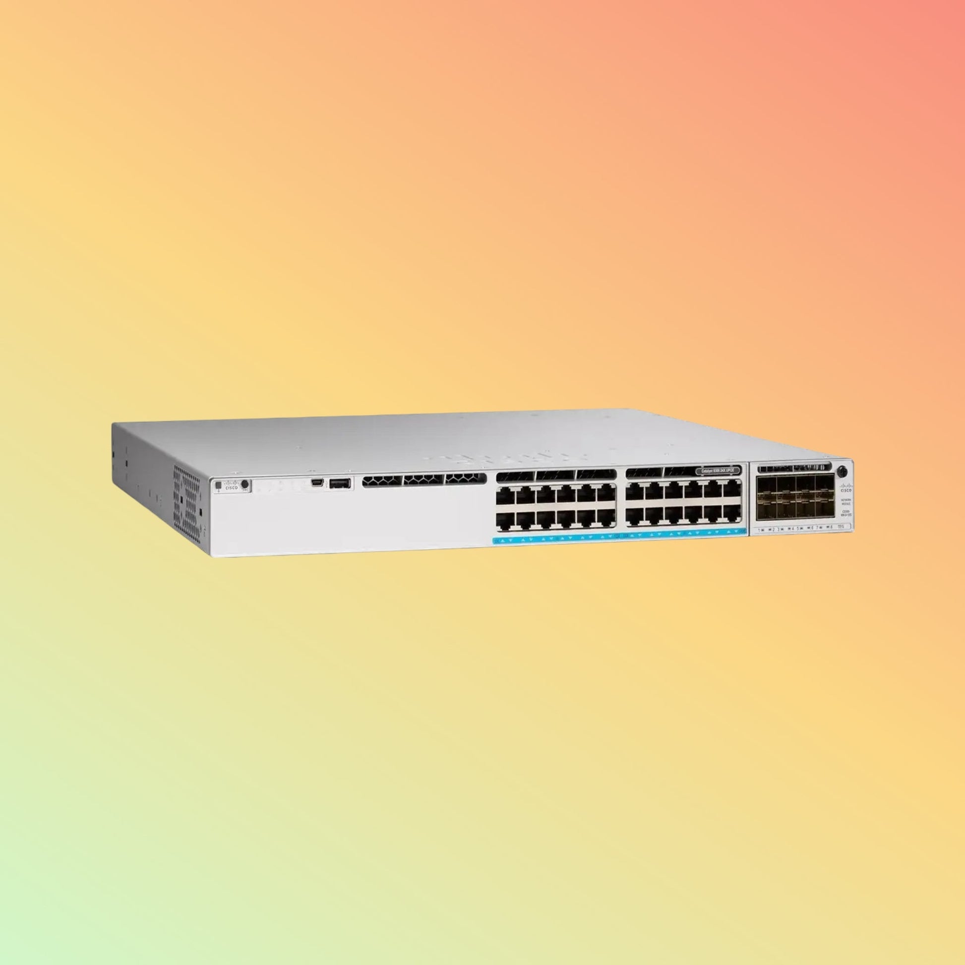 Cisco Catalyst C9300 – 640Gbps, 476.19Mpps, 560W PoE, 24 UPOE RJ45 - NEOTECH