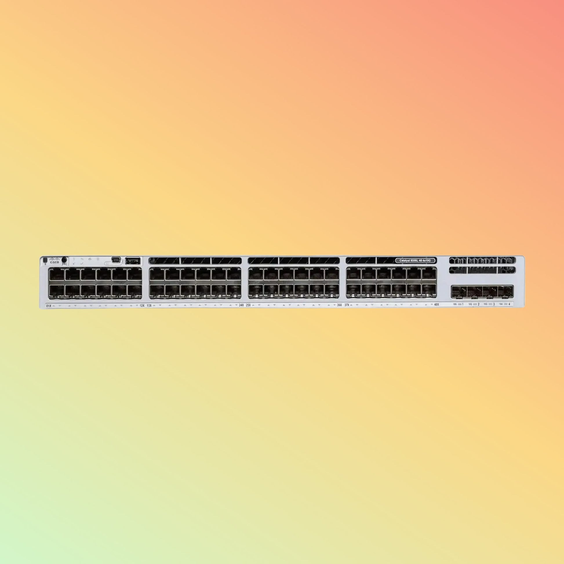 Cisco Catalyst C9300L – 176Gbps, 130.95Mpps, 505W PoE, 48 PoE+ RJ45, 4 SFP, Network Essentials - NEOTECH