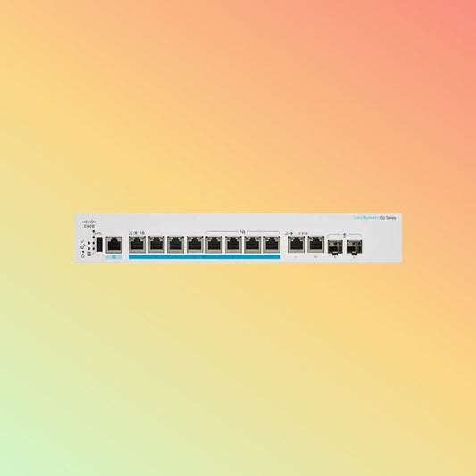 CISCO Catalyst CBS350 Switch - 80 Gbps Switching Capacity, Throughput up to 29.76 Mpps, 240W PoE Capability, 8 x RJ45 - NEOTECH