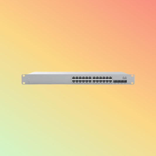 CISCO Catalyst MS225 Switch - 128 Gbps Switching Capacity, Throughput up to 95.24 Mpps, 370W PoE Capability, 24 x RJ45, 4 x SFP+ - NEOTECH