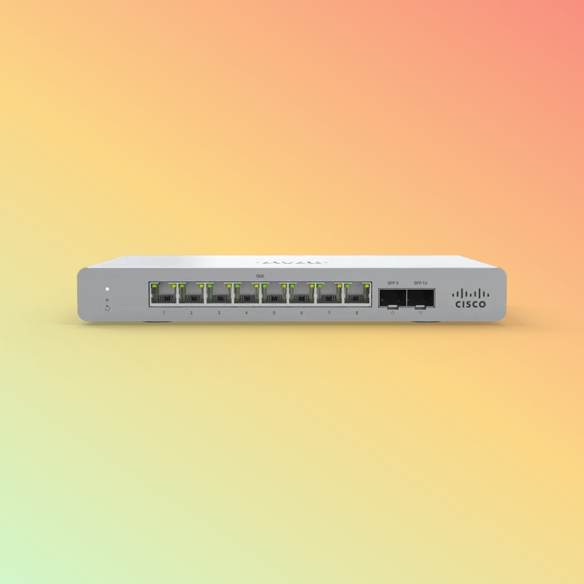 CISCO Meraki MS120 Managed Switch - 20 Gbps Switching Capacity, Throughput up to 14.88 Mpps, 124W PoE Capability, 8 x RJ45, 2 x SFP - NEOTECH