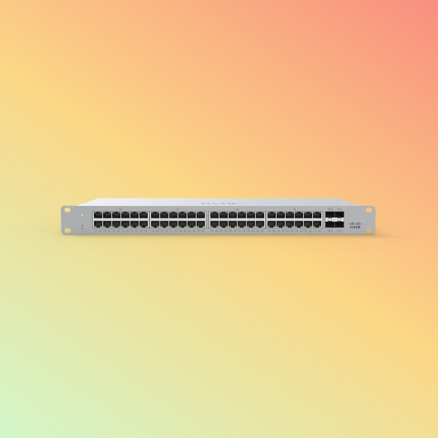CISCO Meraki MS120 Switch - 104 Gbps Switching capacity, Throughput up to 77.38 Mpps, 370W PoE Capability, 48 x PoE RJ45, 4 x SFP - NEOTECH