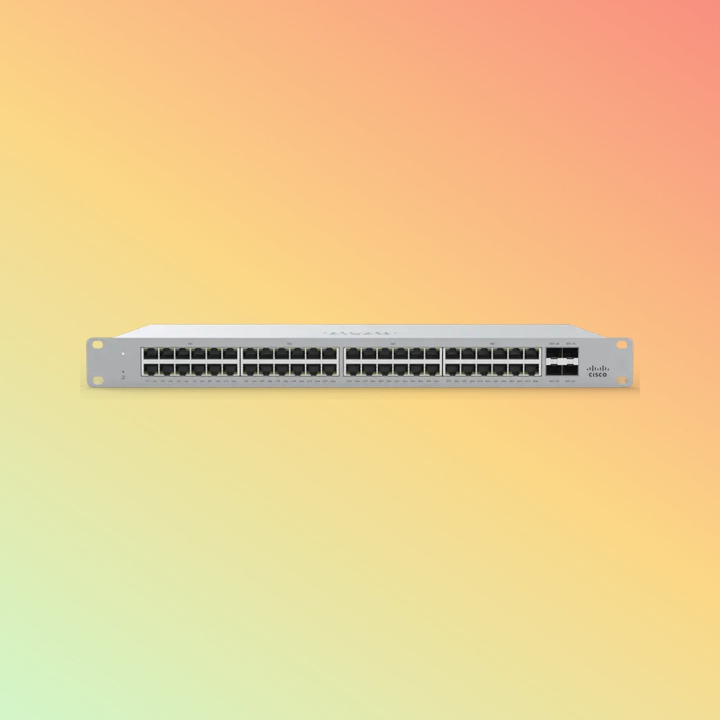CISCO Meraki MS125 Switch - 176 Gbps Switching capacity, Throughput up to 130 Mpps, 48 x RJ45, 4 x SFP+ - NEOTECH
