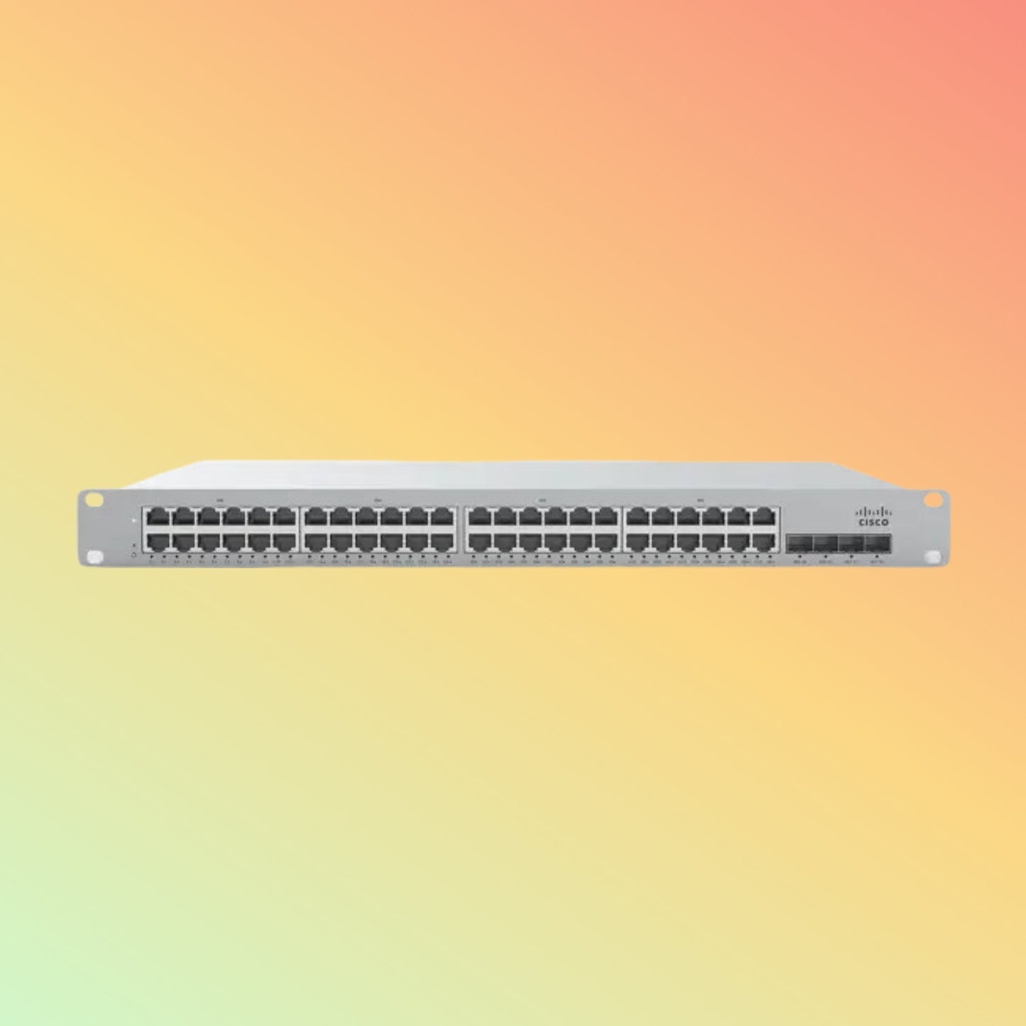 CISCO Meraki MS210 Switch - 176 Gbps Switching capacity, Throughput up to 77.38 Mpps, 740W PoE Capability, 48 x PoE+ RJ45, 4 x SFP+ uplink - NEOTECH