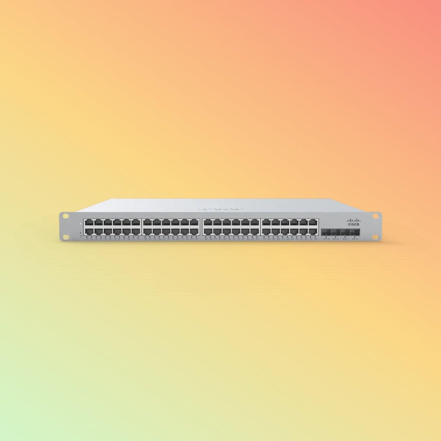 CISCO Meraki MS350 Managed Switch - 176 Gbps Switching Capacity, Throughput up to 130.95 Mpps, 740W PoE Capability, 48 x PoE+ RJ45, 4 x SFP+ uplink - NEOTECH