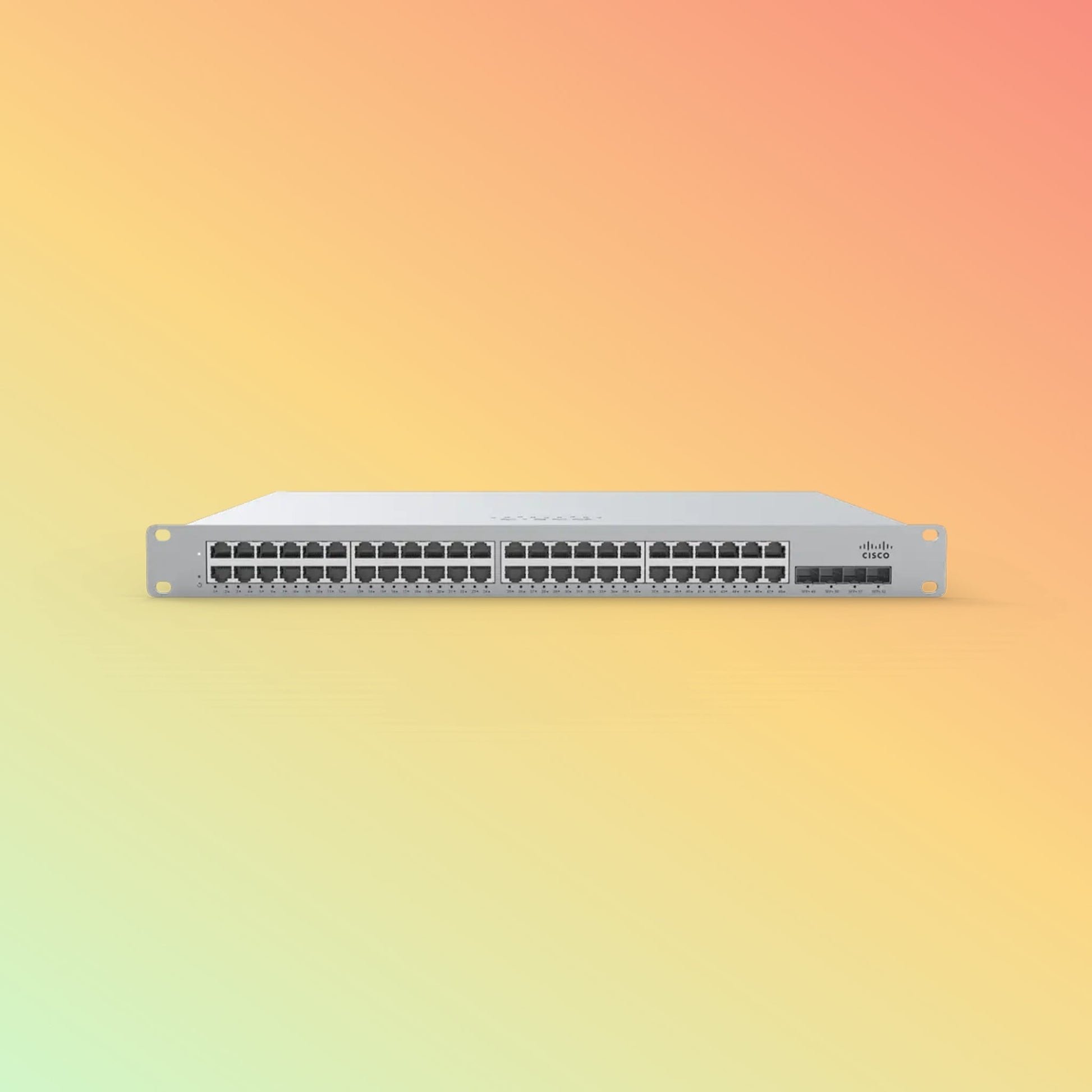 CISCO Meraki MS350 Managed Switch - 176 Gbps Switching Capacity, Throughput up to 130.95 Mpps, 740W PoE Capability, 48 x PoE+ RJ45, 4 x SFP+ uplink - NEOTECH