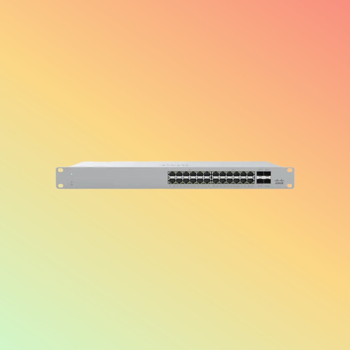 CISCO Meraki MS390 Switch - 128 Gbps Switching capacity, Throughput up to 95.23 Mpps, 24 x RJ45, 4 x SFP+ - NEOTECH