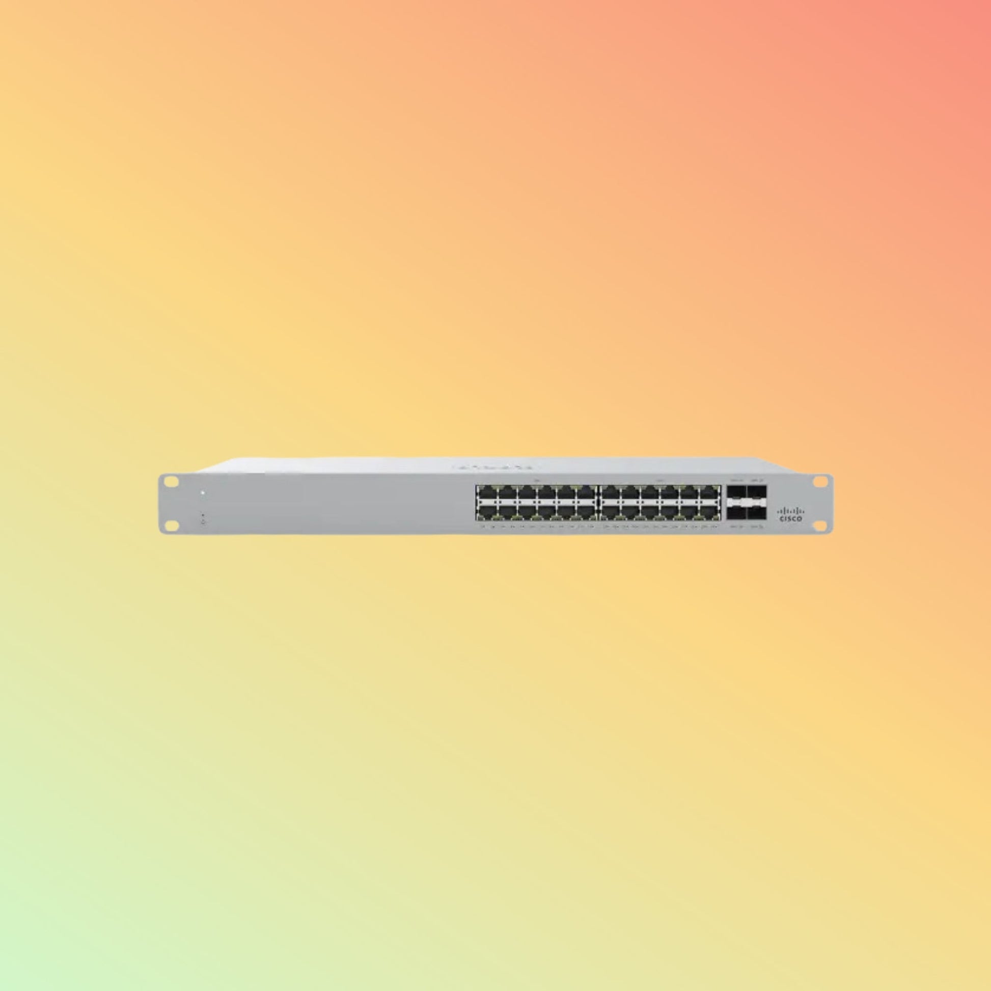 CISCO Meraki MS390 Switch - 128 Gbps Switching capacity, Throughput up to 95.23 Mpps, 24 x RJ45, 4 x SFP+ - NEOTECH